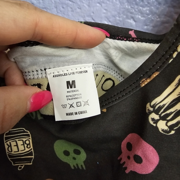 Assholes Live Forever Sports Bra - Picture 2 of 3